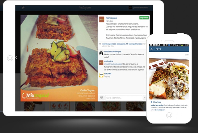 marketing digital - Gerenciamento Conteúdo Instagram Restaurante Mix Tropical