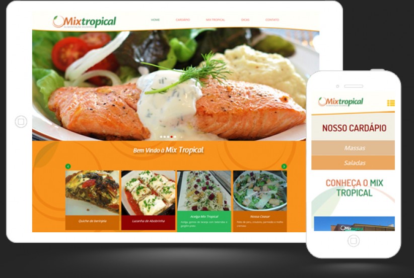 websites - Site Mix Tropical Restaurante