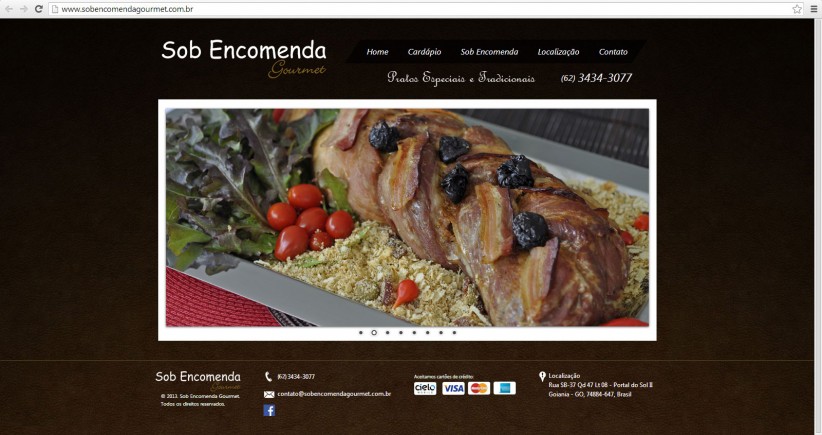 websites - Site Sob Encomenda Gourmet