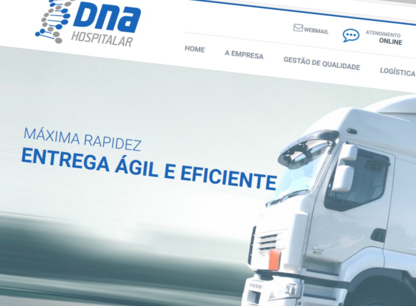 websites - Criação do site da DNA Hospitalar