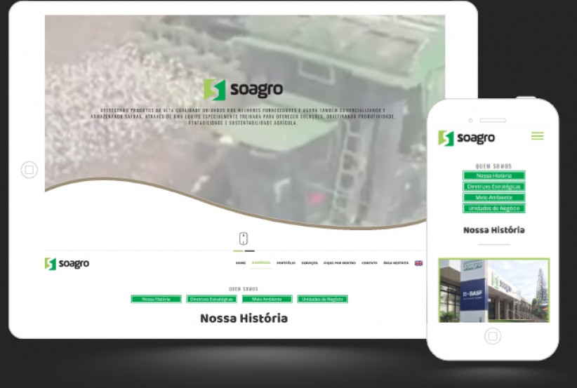 websites - Criação site Soagro