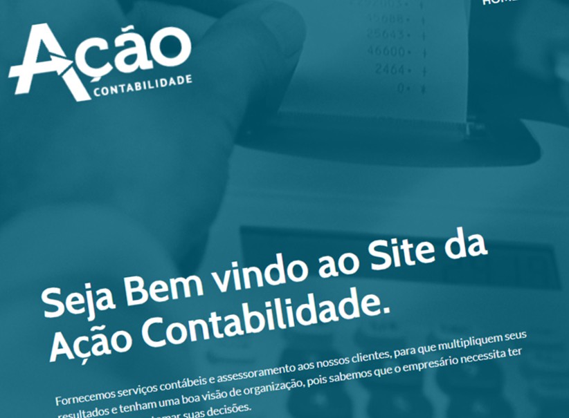websites - Criação site Ação Contabilidade