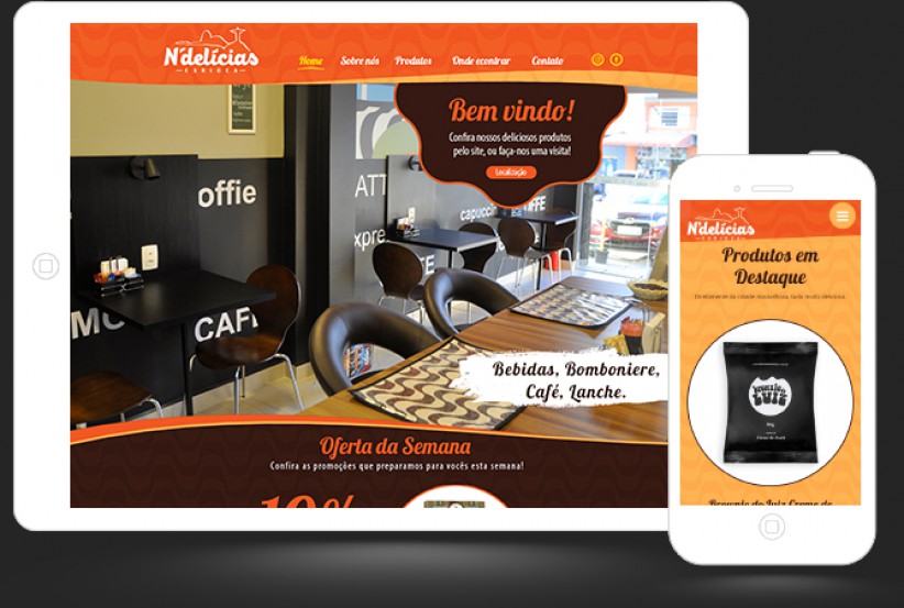 websites - Criação site N'Delícias Carioca