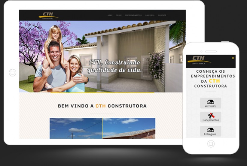 websites - Criação site da Construtora CTH